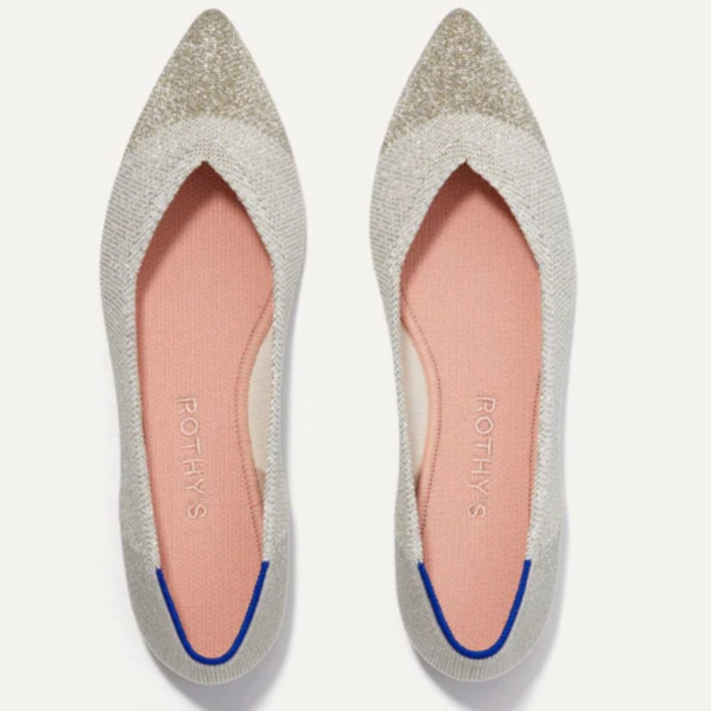 Rothys, The Point in Diamond Metallic